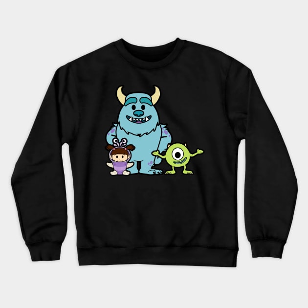 Monster Inc Group Chibi Crewneck Sweatshirt by untitleddada